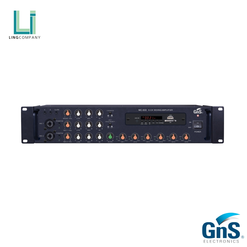 GNS MC-600 멀티 6채널 블루투스 앰프 : 링컴퍼니