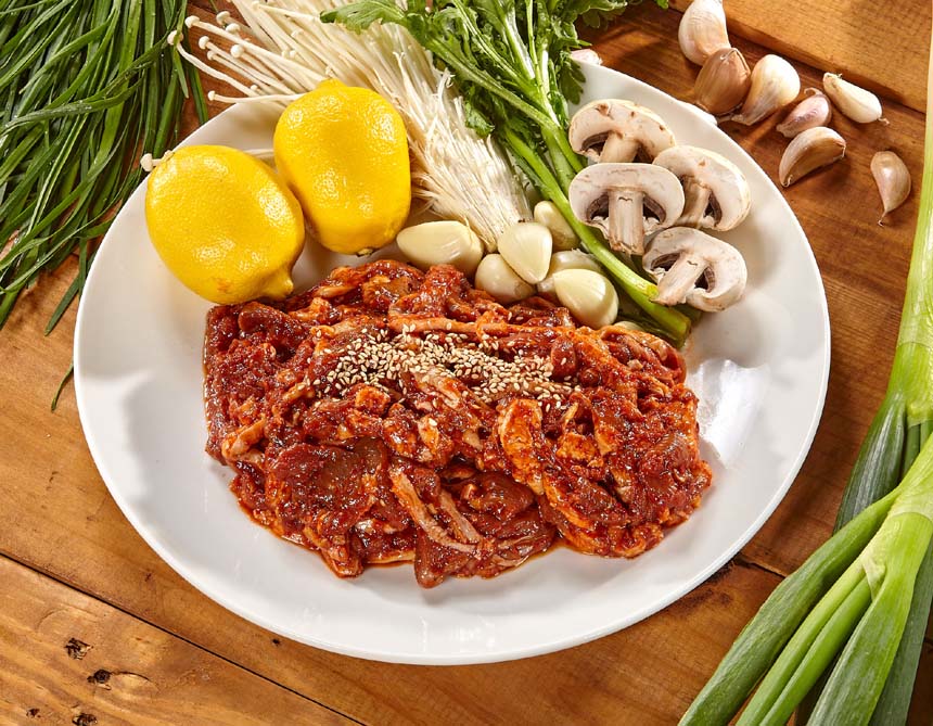 국내산 양념 유황 생오리불고기 주물럭 1kg : 다원 FOOD