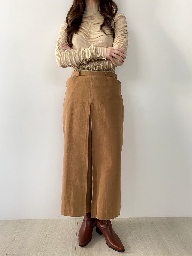 [50% SALE] 시스터마켓 셔링 폴라티셔츠(3color) : 어베인