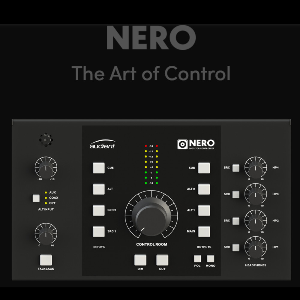 Audient NERO 오디언트 네로 스피커 컨트롤러 : 미디크루
