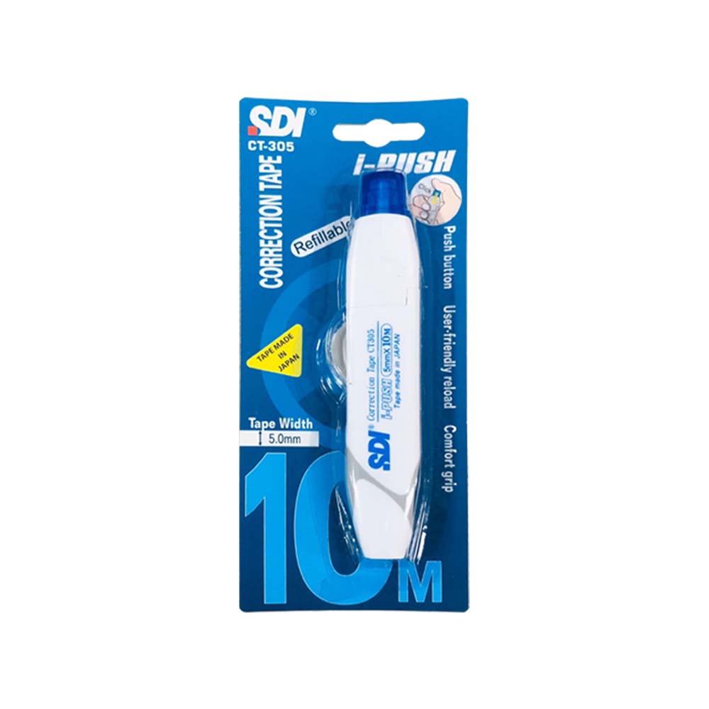 SDI 노크식 수정테이프 CT-305 화이트 수정용품 : 신형상사