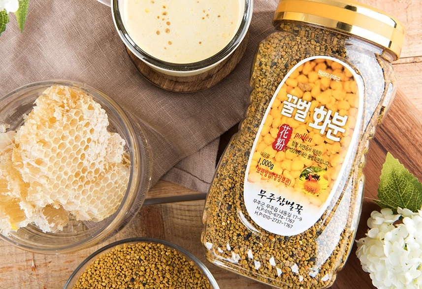 (무료배송) 무주참벌꿀 [화분 1kg] 자연벌꿀 덕유산 지리산 구천동 청정 허니비 : 무주참벌꿀