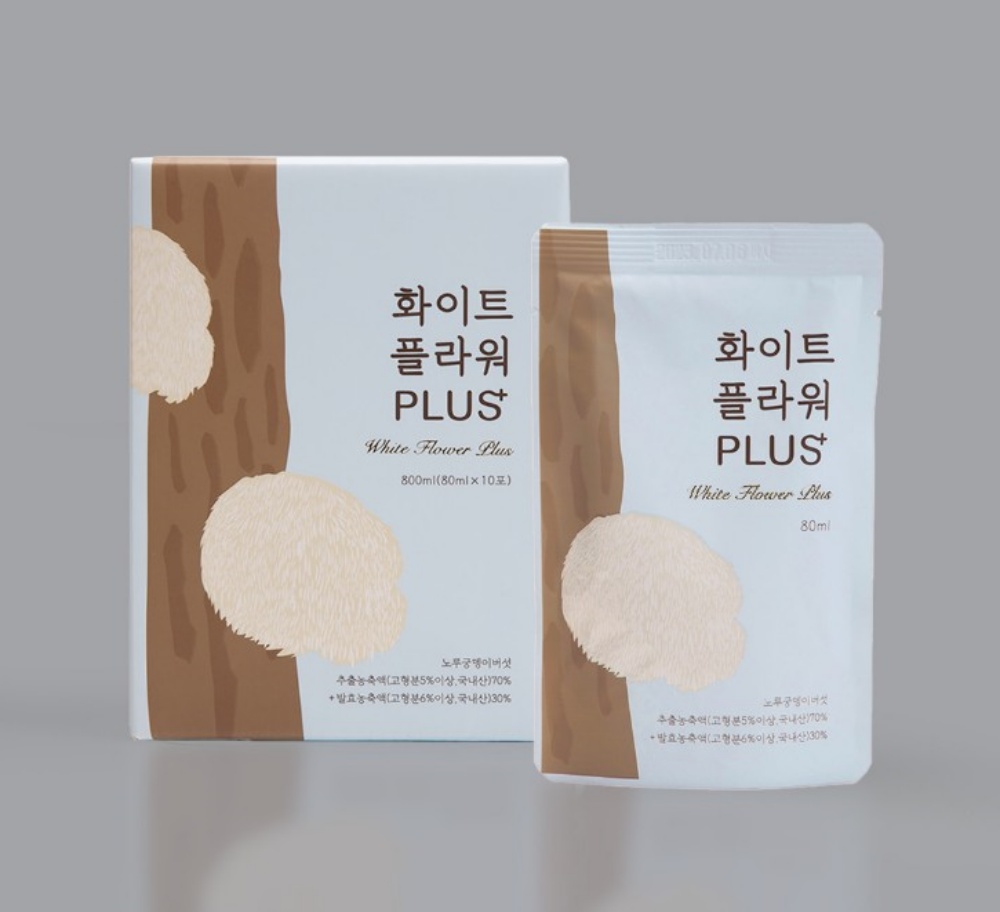 노루궁뎅이버섯 흰달 화이트플라워 플러스 80ml 30포 : 시즌글라스 연수점