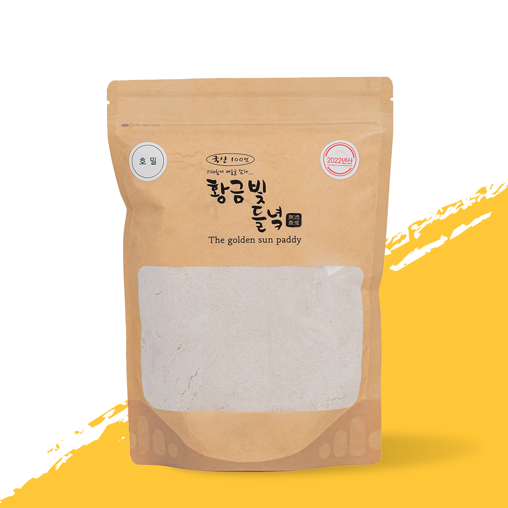 [황금빛들녘] 우리밀 통밀가루 1kg : 무일농산