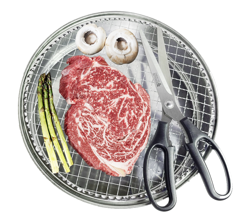 라쿠친 고급 식당가위 고기 스텐 주방 갈비 가위 세트 10개입 : 태화코카스