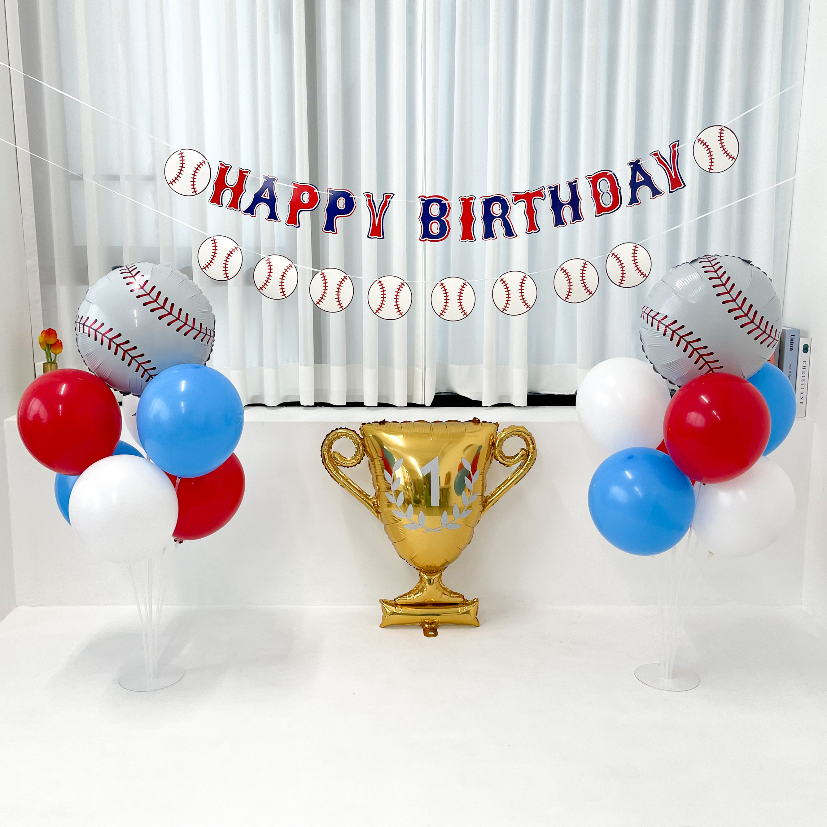 야구 생일풍선세트 운동선수 생일파티 풍선장식 : 쏙쏙마켓