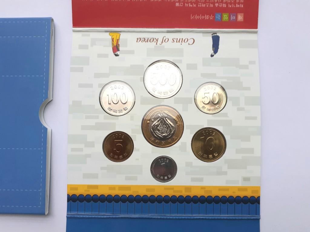 한국은행 2002년 유통주화 장가가는 날 세트 미사용급 : 천안화폐사