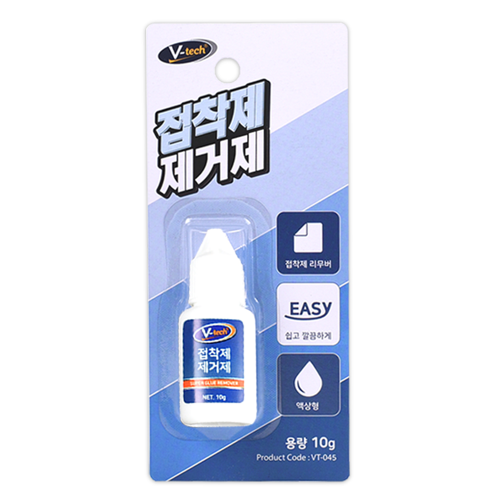브이텍 접착제 제거제 VT-045 리무버 액상 투명 스티커 테이프 본드 자국 제거 : 에스인텍몰