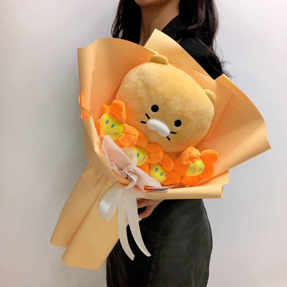 라프티플레르 카카오 춘식이꽃다발 중형 인형 : Todays Flower