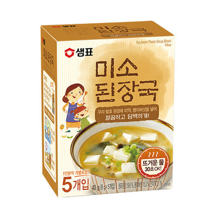 샘표식품 미소된장국 40g X 3개 : 담터다방
