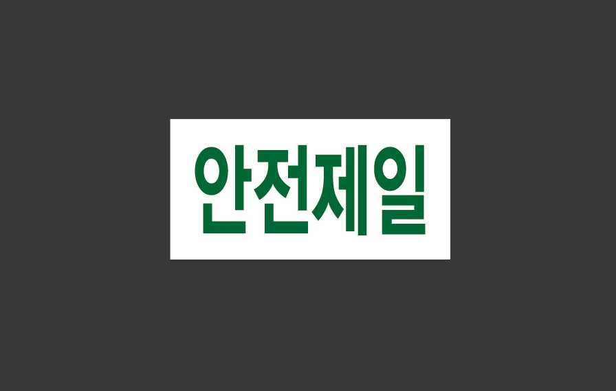 안전제일 Design7 945 산업스티커 9x4.5cm : BESAMEMUCHO