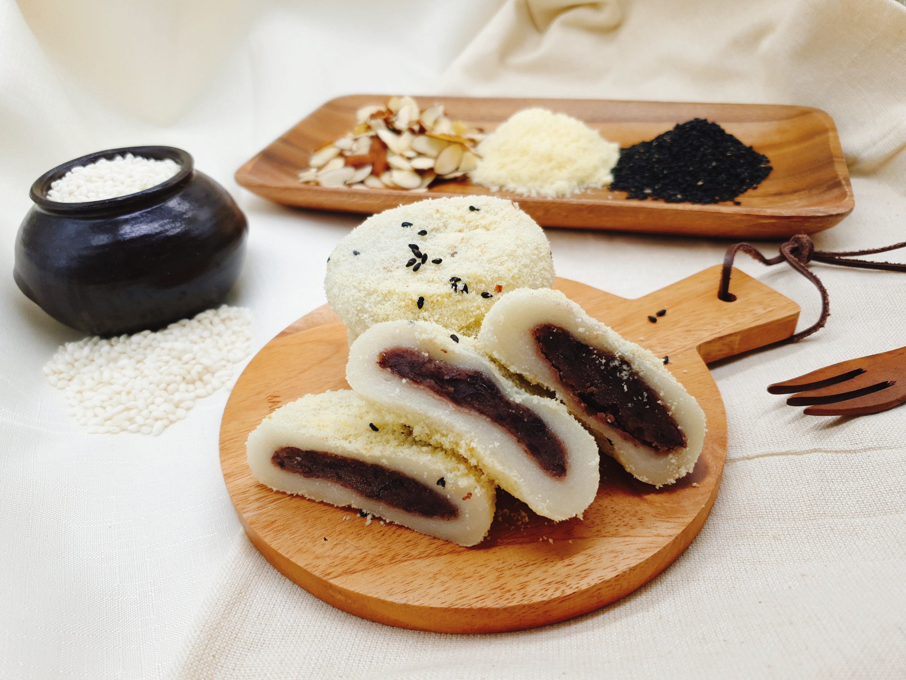 [사랑방] 아몬드 통팥 찹쌀떡 : 사랑방떡집