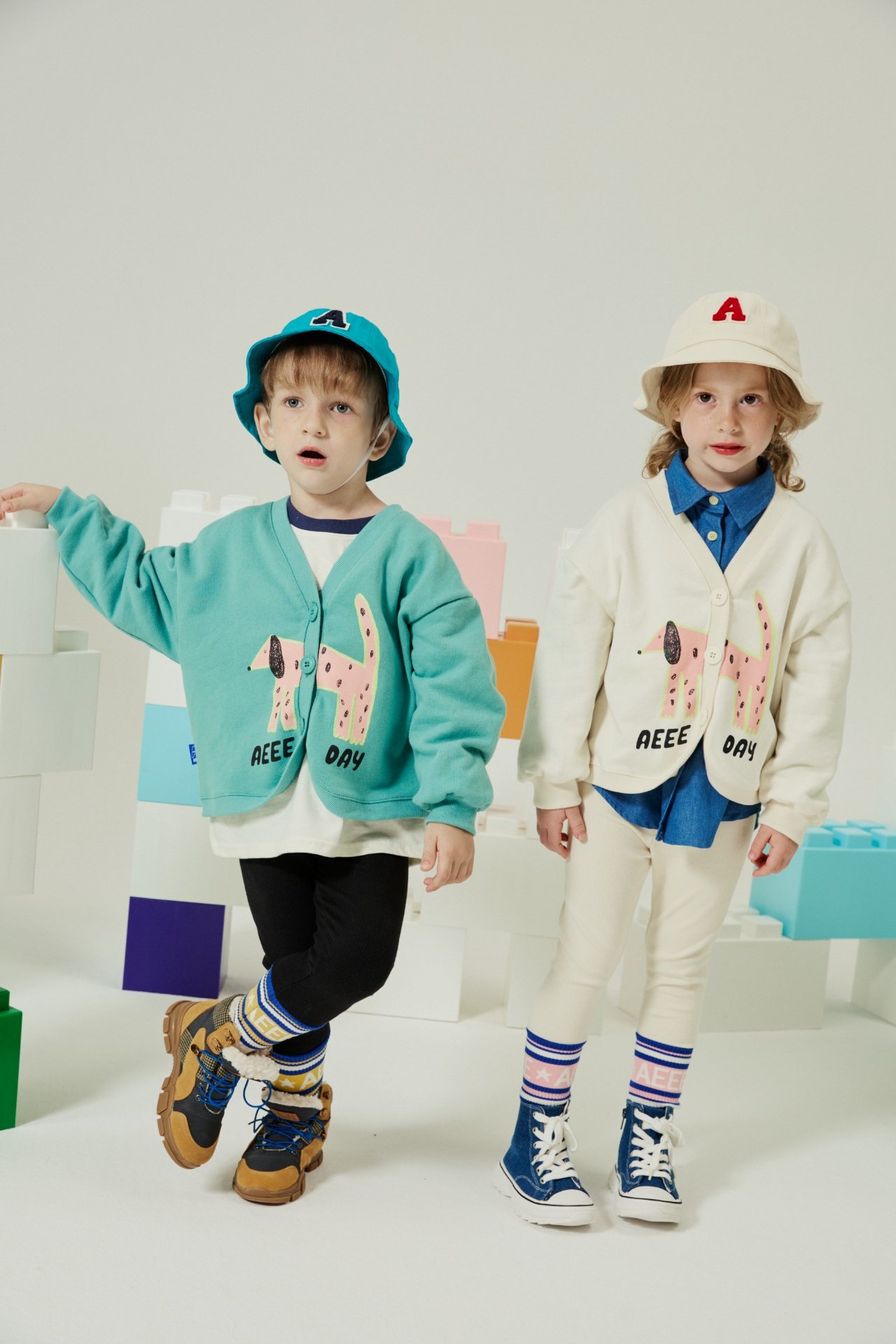 (당일발송) SALE 에이데이 가을 스타 레깅스 크림JS (반품,교환X) : 우루루키즈