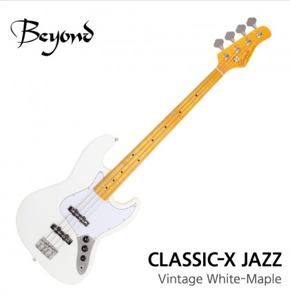 Beyond Classic-X Jazz 비욘드 일렉베이스 색상:Vintage White/Maple : 이레악기