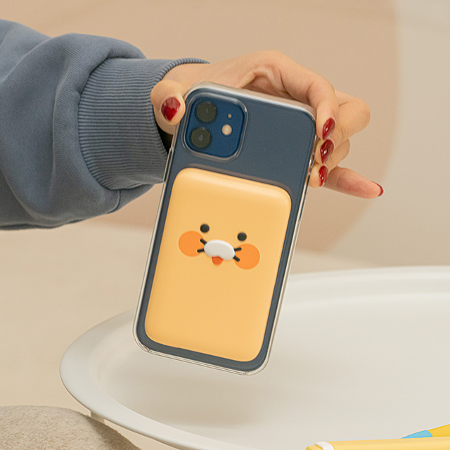 [고속 충전] 카카오프렌즈 어부바 맥세이프 무선 충전 보조배터리 5000mAh (춘식이) : 주식회사 리튬포어스
