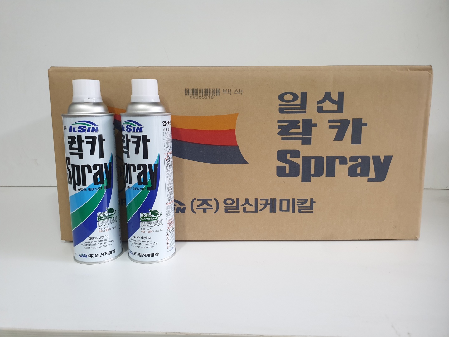일신 락카 스프레이 은색 420ml : 일신종합상사