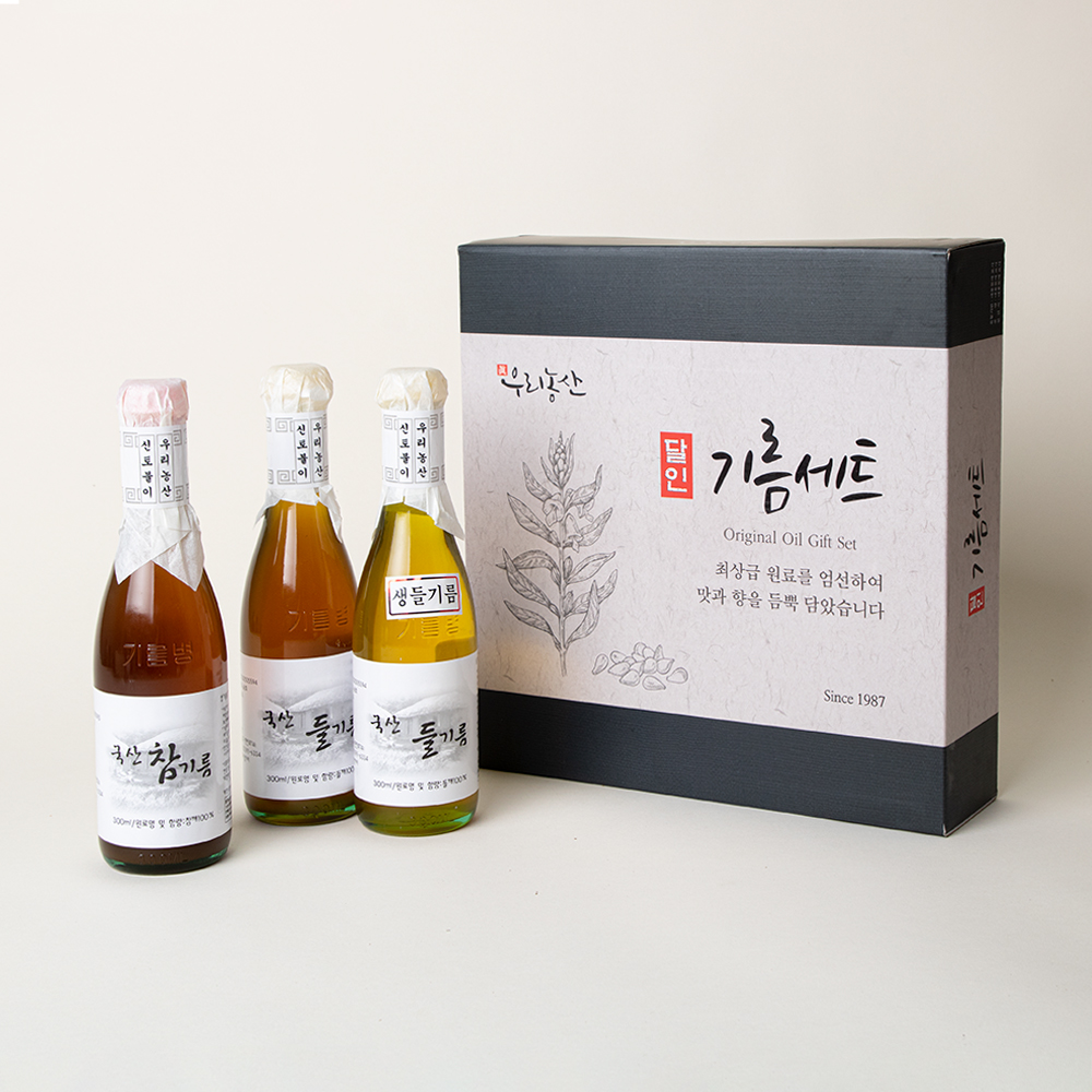 [우리농산] 국내산 참기름 들기름 생들기름 선물세트 : 포레스트그룹코리아