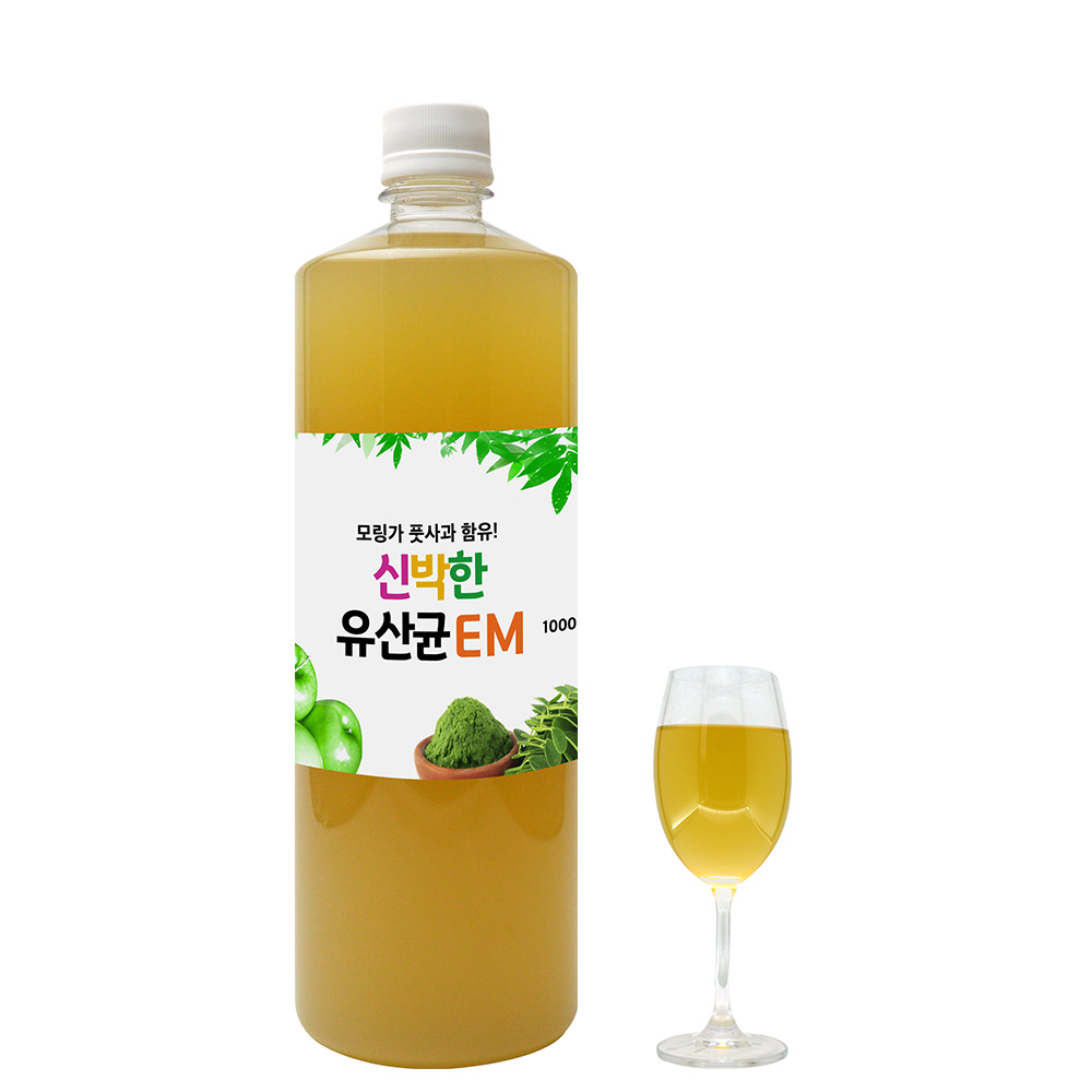 식용가능한 EM원액 활성액 발효액 용액 신박한유산균이엠 1000ml : 유정룡효소과학