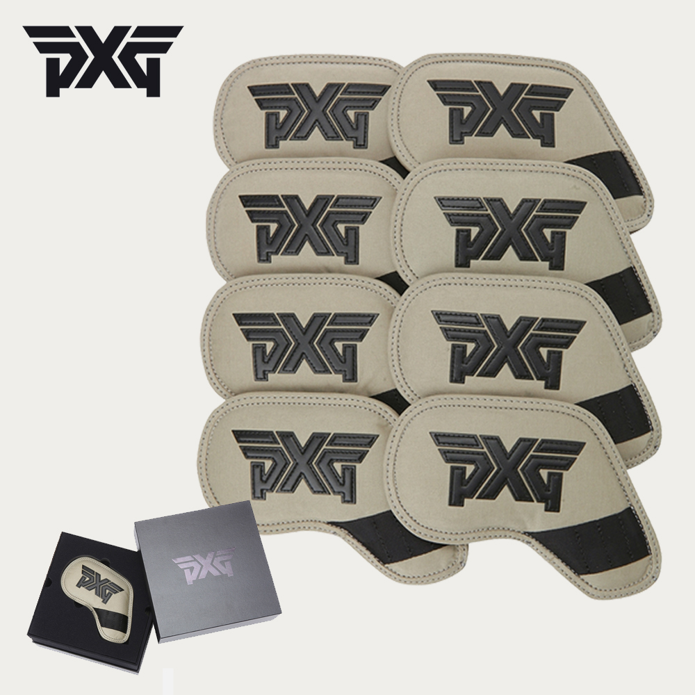 PXG 빅토리어스 스톤 시리즈 L&L 엘앤엘 아이언 헤드커버 세트 카네 베이지, 8개 : DF골프