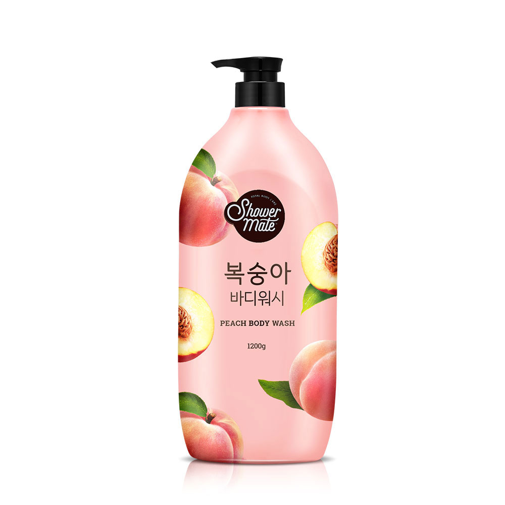 샤워메이트 바디워시 1.2L 1개+1개 모음전 라임 복숭아 보타닉 클린코튼 유자 크랜베리 : 에스씨인터내셔널