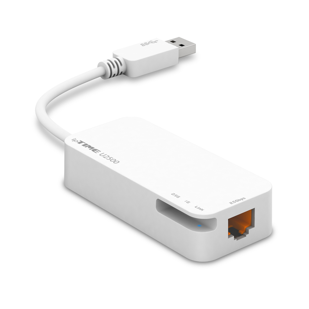아이피타임 ipTIME U2500 기가비트 유선랜카드 고속 USB3.0 랜포트 2.5기가 : 이안오피컴
