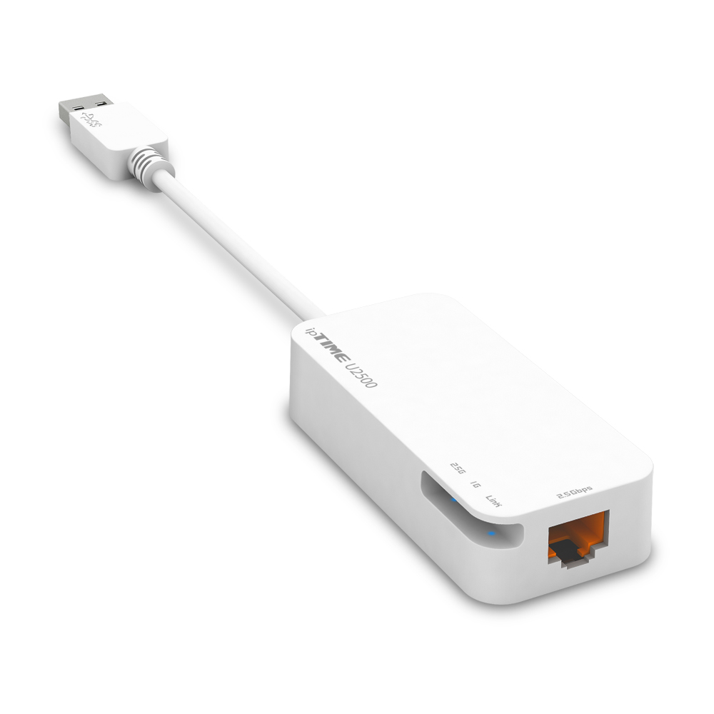 아이피타임 ipTIME U2500 기가비트 유선랜카드 고속 USB3.0 랜포트 2.5기가 : 이안오피컴