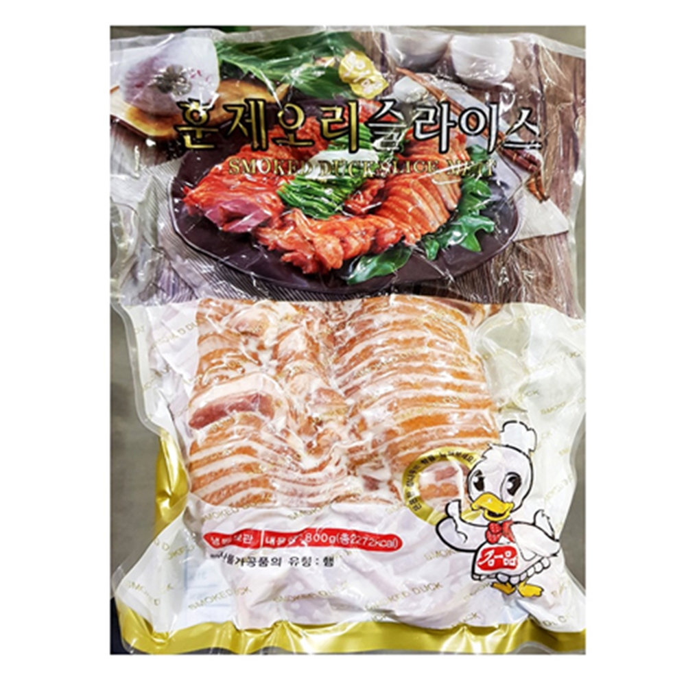 훈제오리 슬라이스 캠핑용 오리 구이 800g : 주식회사 비엔비코리아