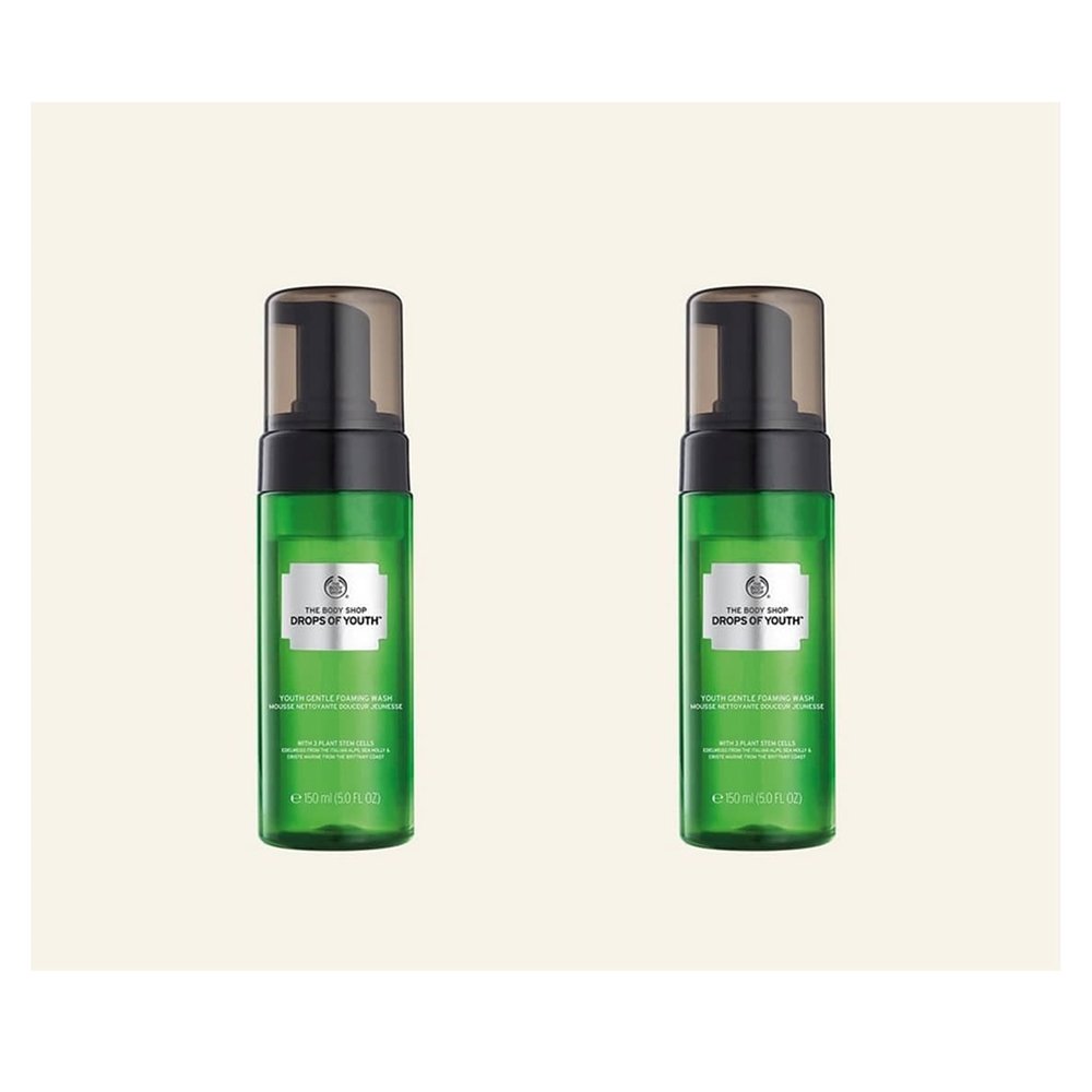 The Body Shop Drops of Youth Gentle Foaming wash 더바디샵 드롭스 오브 유스 젠틀 포밍 워시 150ml 2팩 : 올인글로벌