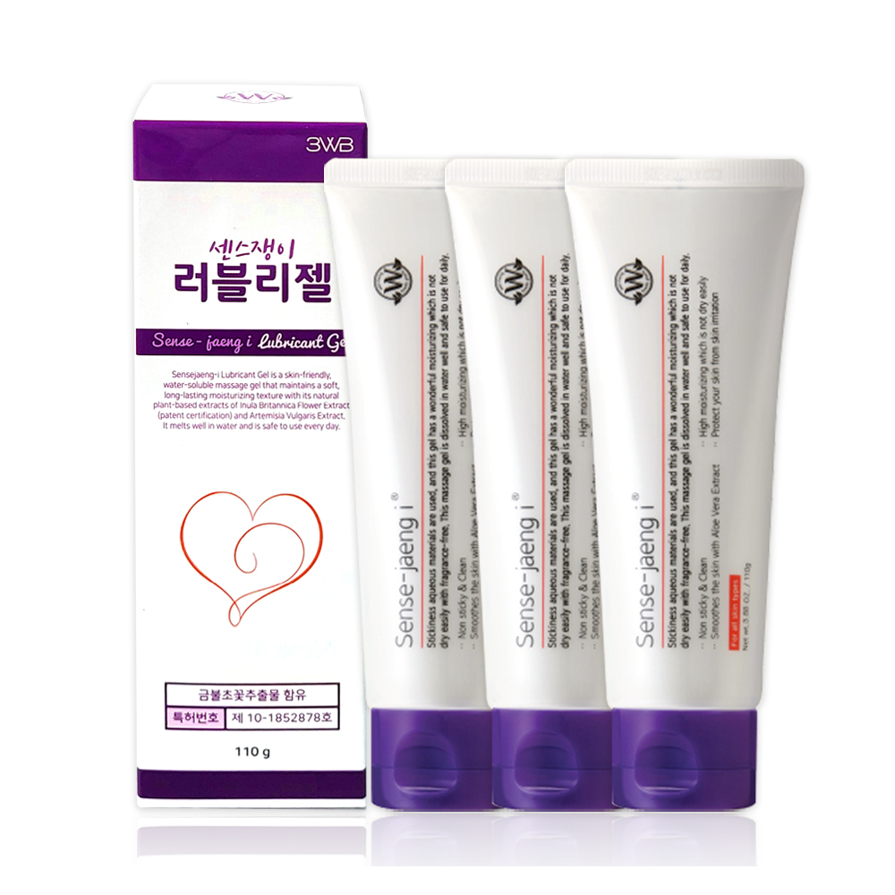 센스쟁이 러블리젤 110g 3개/ 수용성 마사지젤 : 방스샵