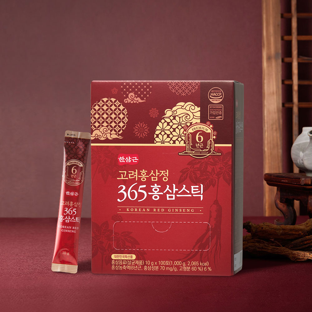 한삼근 고려홍삼정 365홍삼스틱 10g x 100포 : 어바웃굿즈 스토어