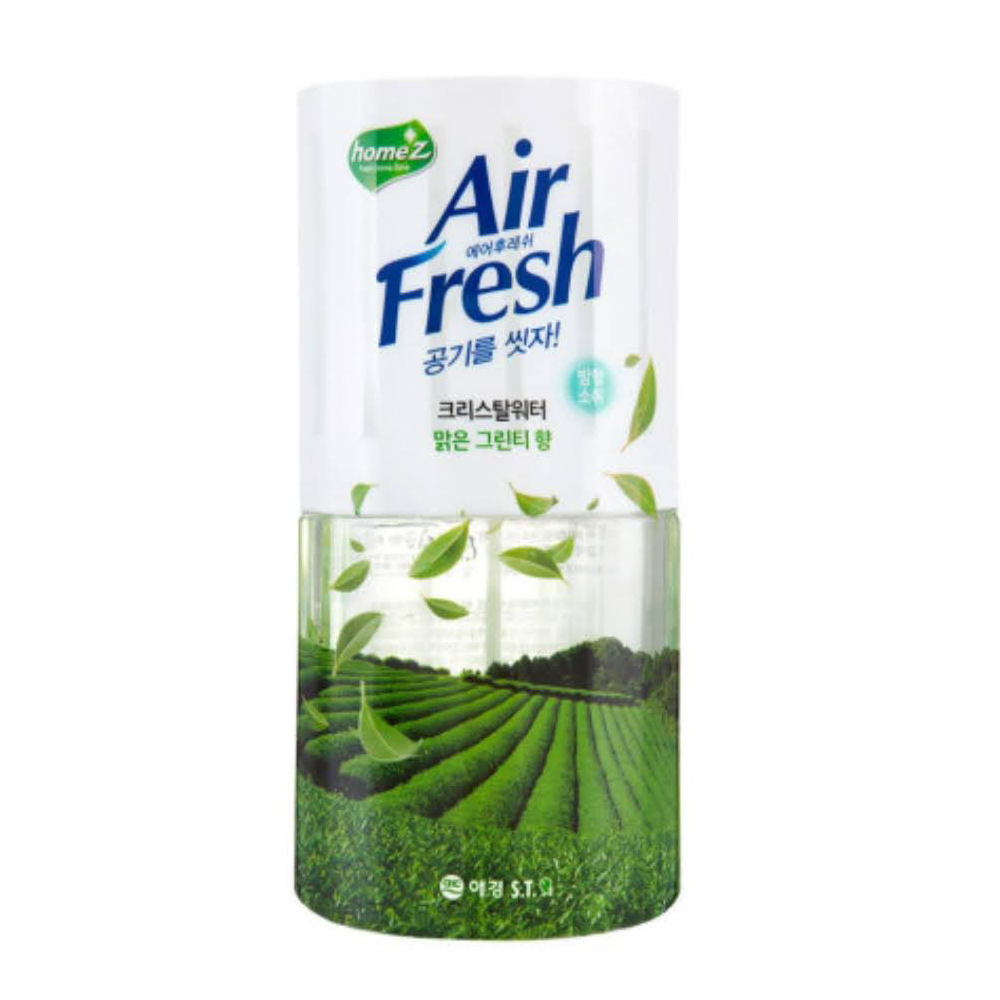 홈즈 에어후레쉬 크리스탈워터 맑은 그린티향 400ml x 1개 : 해피해피