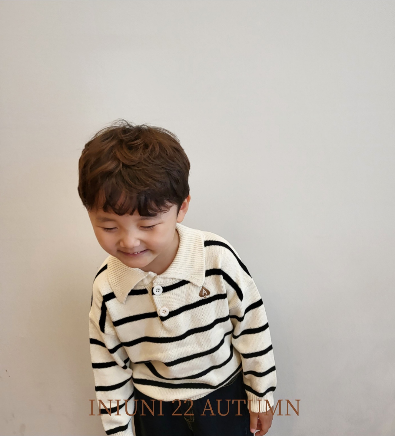 이니유니 - 카라니트 가을신상 유아 남여아동 키즈 데일리룩 나들이룩 : 이니유니