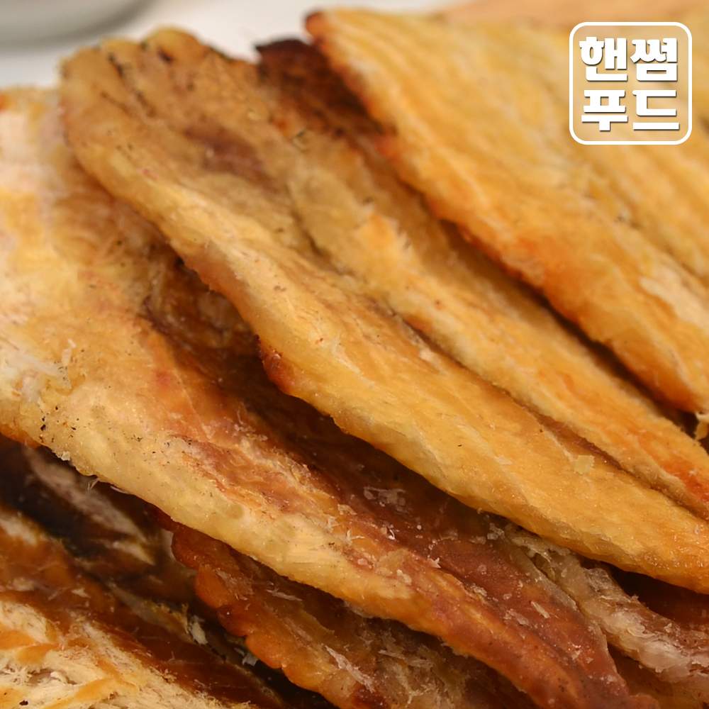 핸썸푸드 도톰한 순살 반찬 마른안주 아귀구이포 100g : 핸썸푸드
