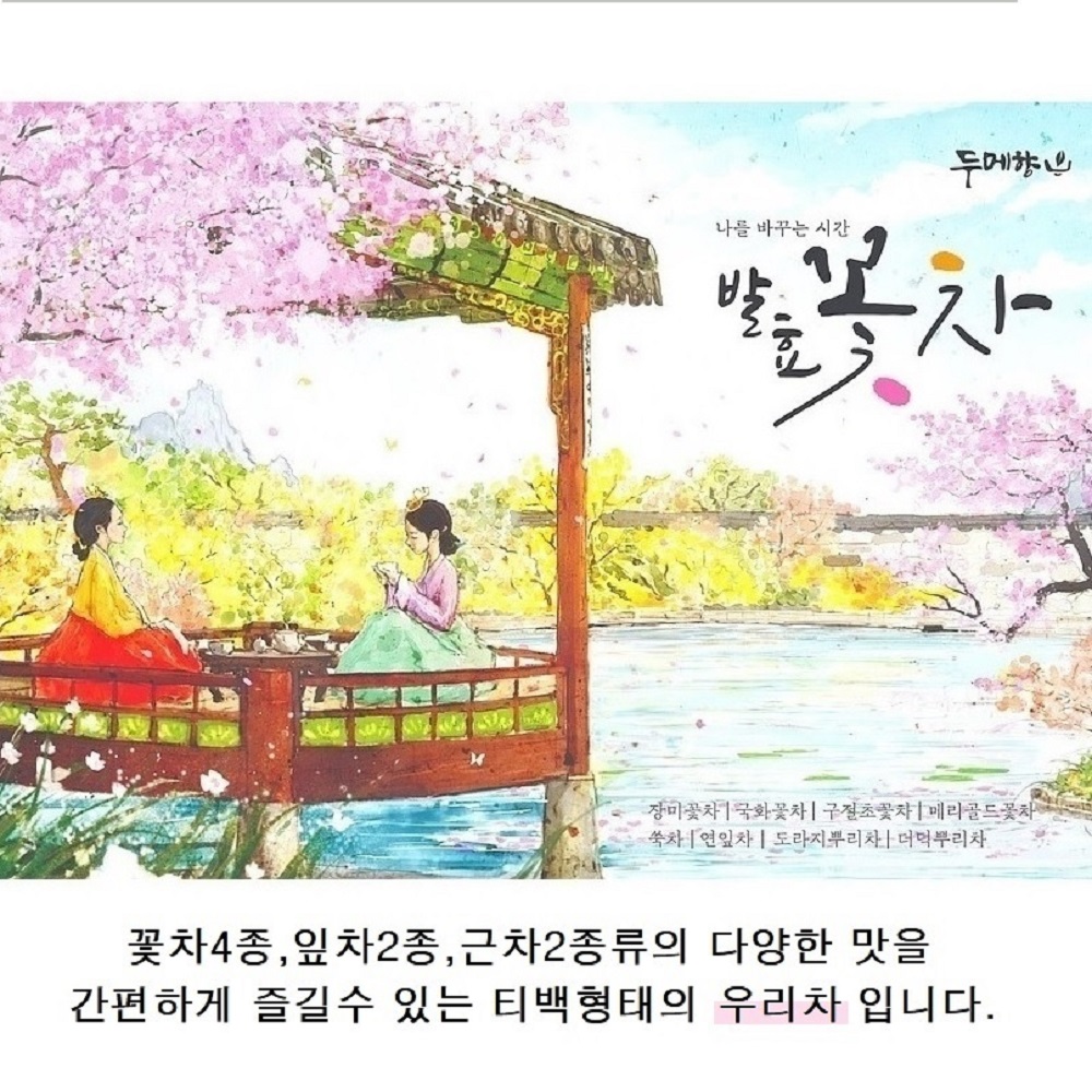 추석선물 선물세트 국산차 두메향 8종 티백 건강차 : dreamkorea