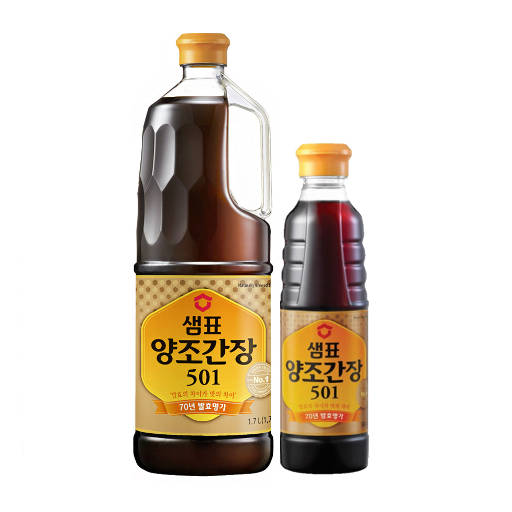 샘표 간장기획 양조간장 501 1.7L + 500ml 세트 기획상품 : 두배로마트