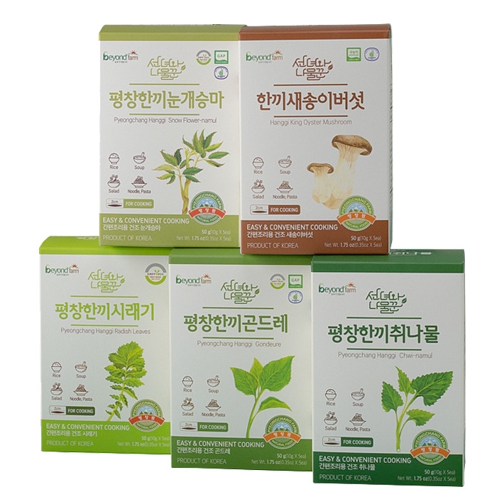 초간편 바로 조리 한끼 나물 밥 곤드레 눈개승마 새송이버섯 취나물 시래기 평창팜 : 파머스몰