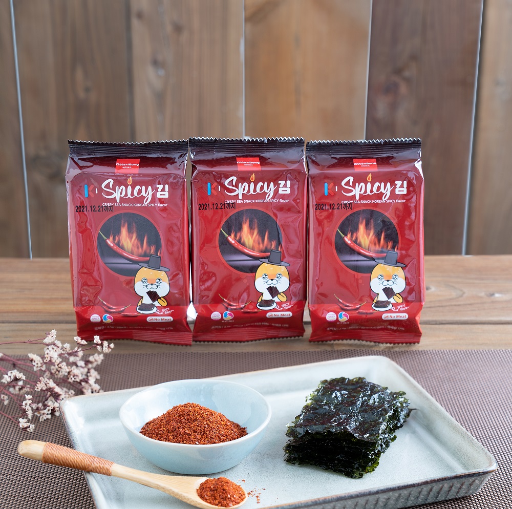 동양수산 오터몽 대천김 매운맛김 도시락김 4.5g [총27봉]  / 카톤박스 포장 : 동양수산 대천김