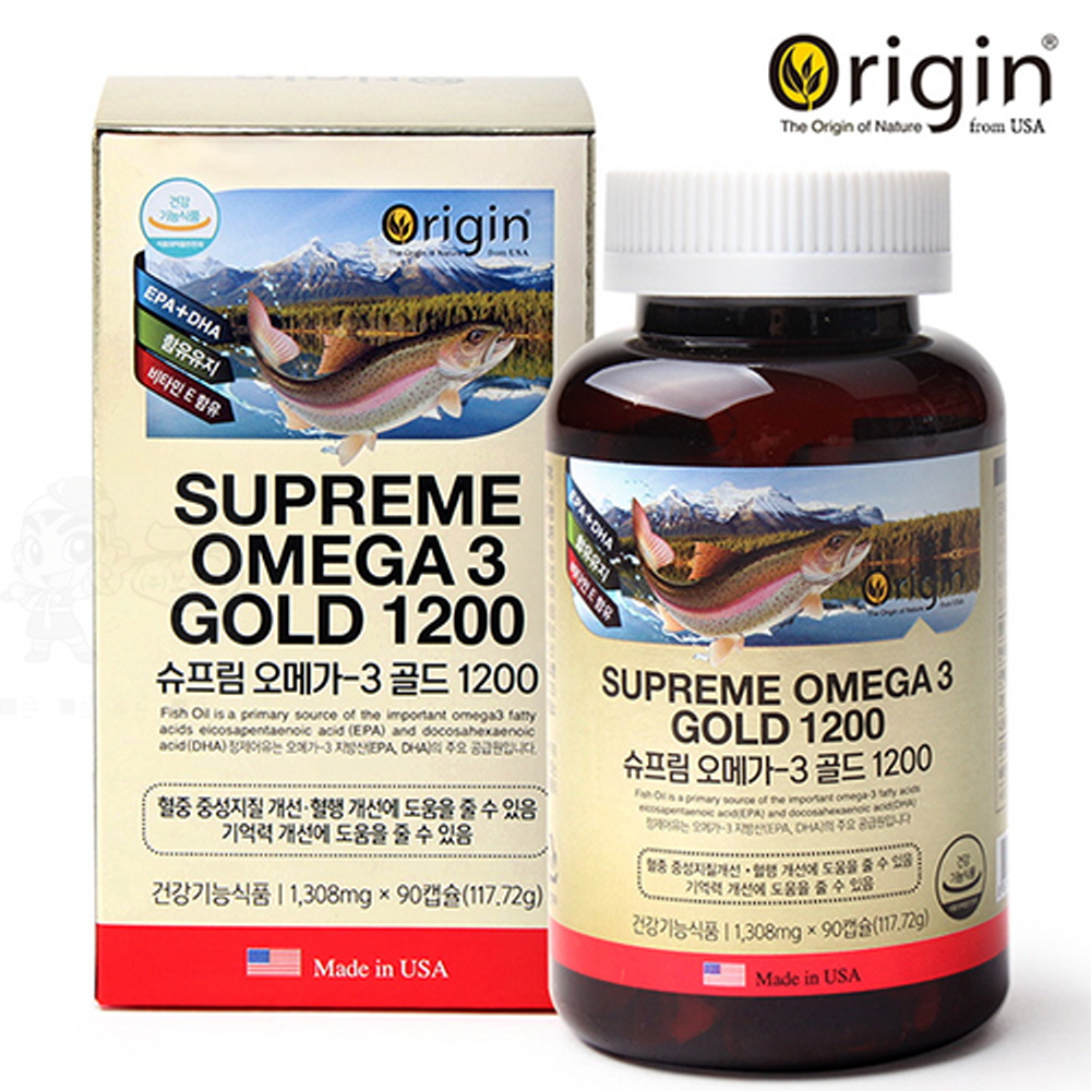 RTG오메가3 1200mg 비타민D 콜레스테롤 알티지 임산부오메가3 90캡슐 : 리얼팜스