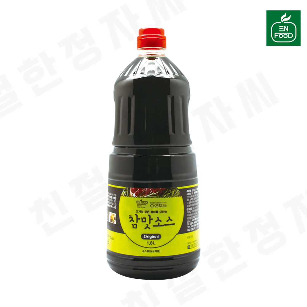 이엔푸드 참맛소스 1.8L x 6개/1box 참소스 대용량 업소용 식당용 : 친절한정자씨