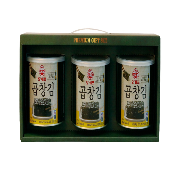 오뚜기 오쉐프 곱창김 3캔 / 대천곱창김,곱창김 : 대진식품