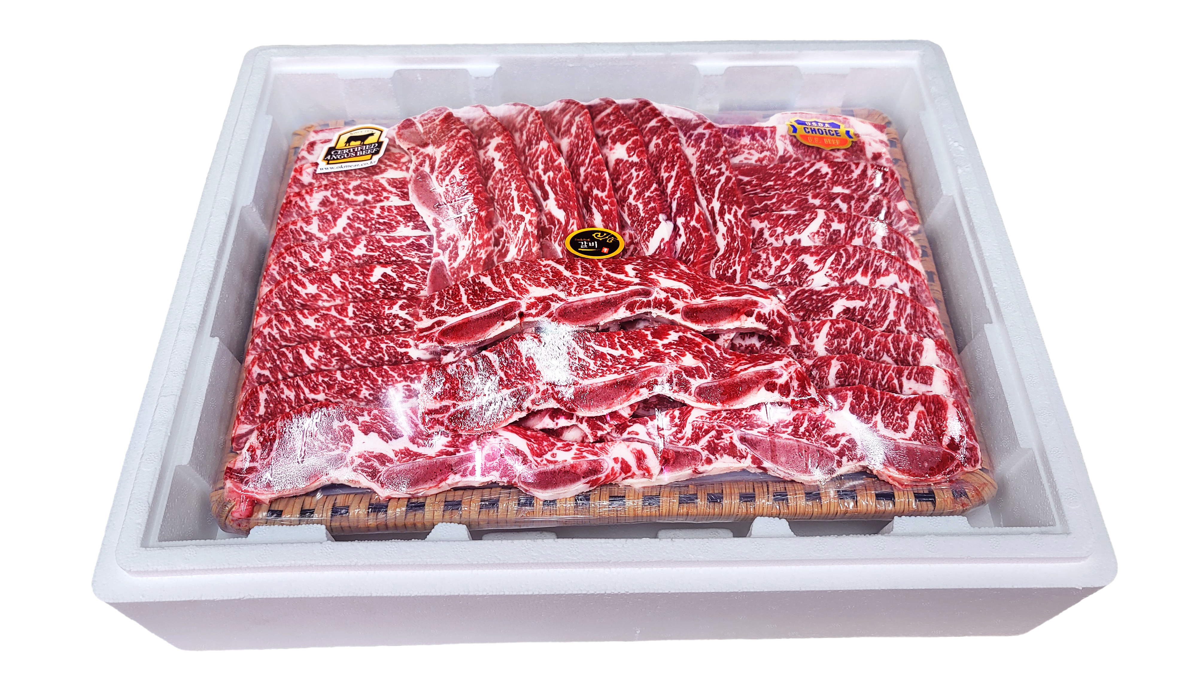 블랙앵거스 프라임 소 LA갈비 2.1kg 세트 오케이정육 ok정육 : 오케이정육점