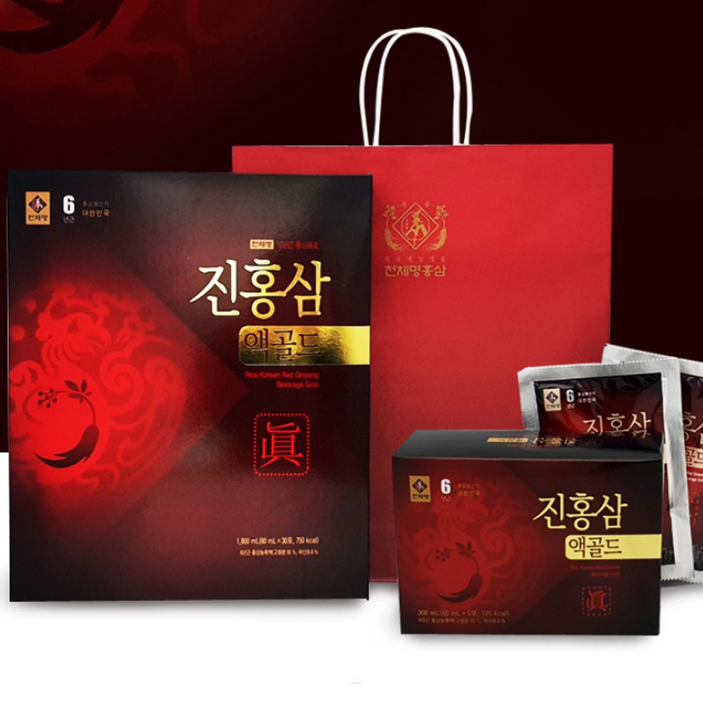 천제명 진홍삼 액골드 60mlx30포 홍삼음료 6년근 : Winneris