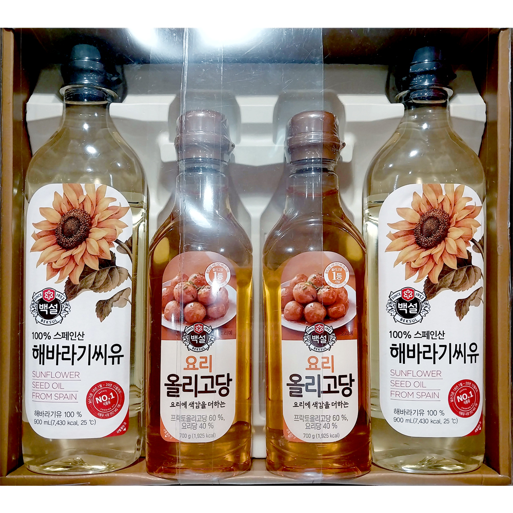 백설 해바라기씨유 올리고당 오일 혼합 선물세트 : 홈앤쿡