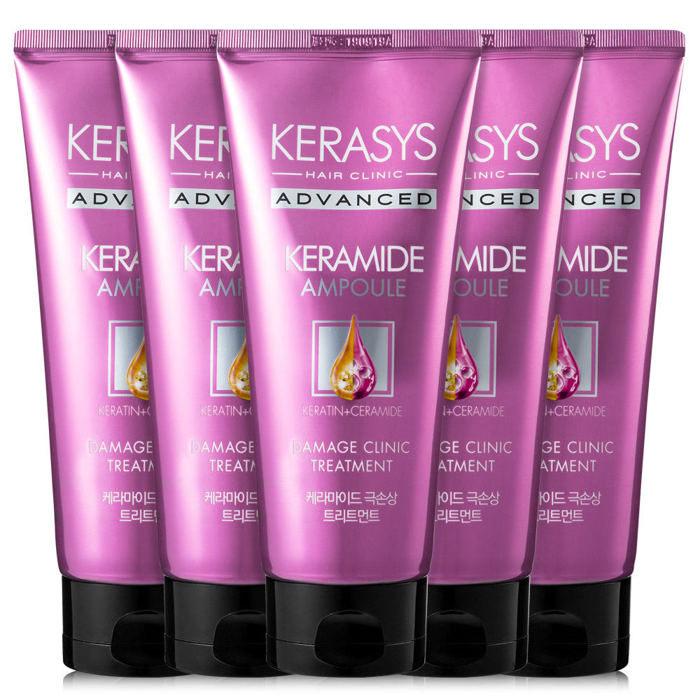케라시스 극손상 단백질 트리트먼트 200ml 5개 손상모 머리영양제 상한머리복구 헤어팩 : 플러스미