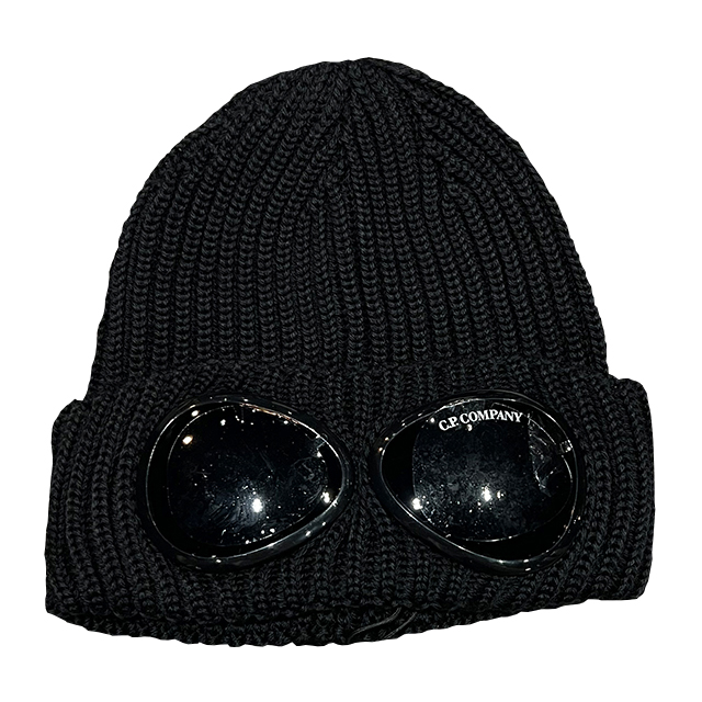 [논현 더팩토리](당일) [CP COMPANY] 22FW CP컴퍼니 시그니처 고글 파인 울 니트 비니 모자  블랙 (13CMAC122A 005509A 999) : 논현... 