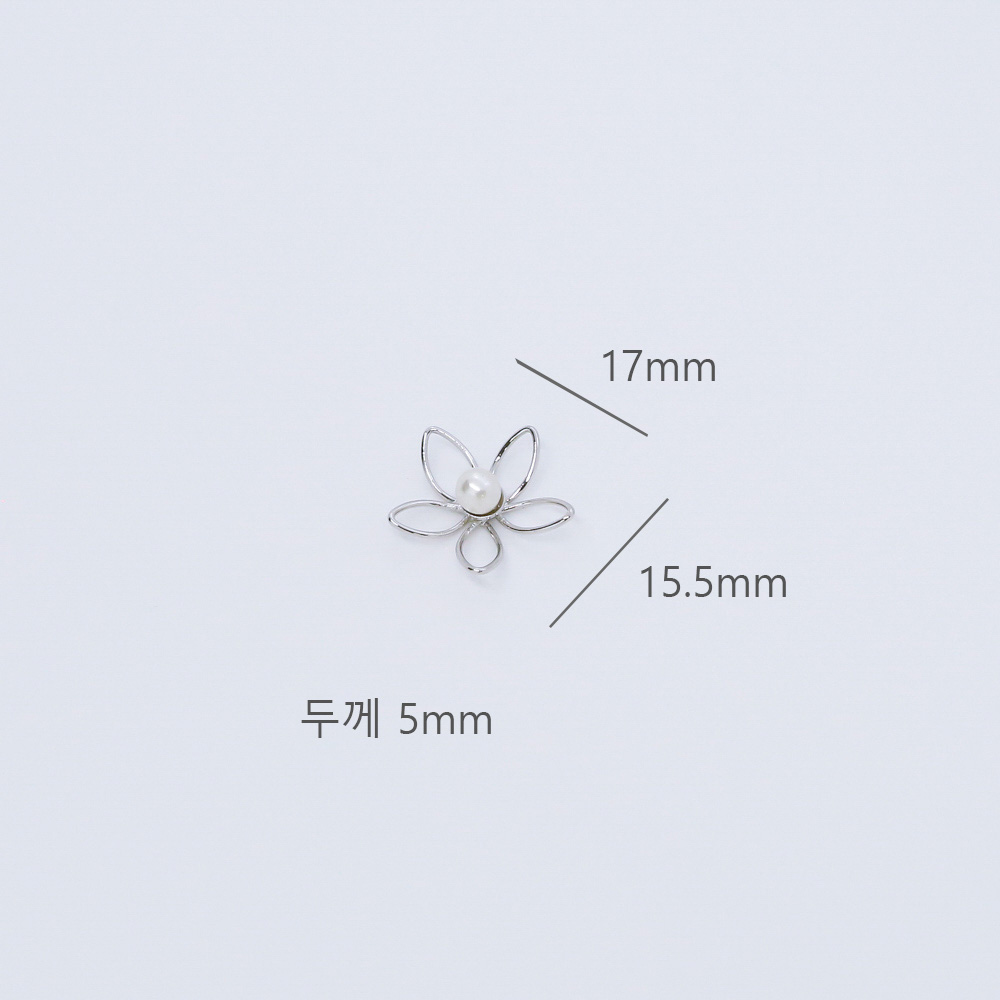 심플 라인 꽃잎 진주 펜던트 : 앤쥬얼리 동대문종합시장