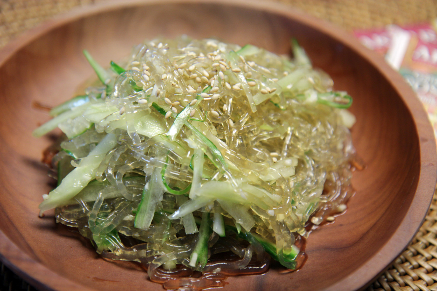 [월산식품] 50년 전통 천사채 (굵은 샐러드용, 실 수산회 데코) / 1kg : 월산식품