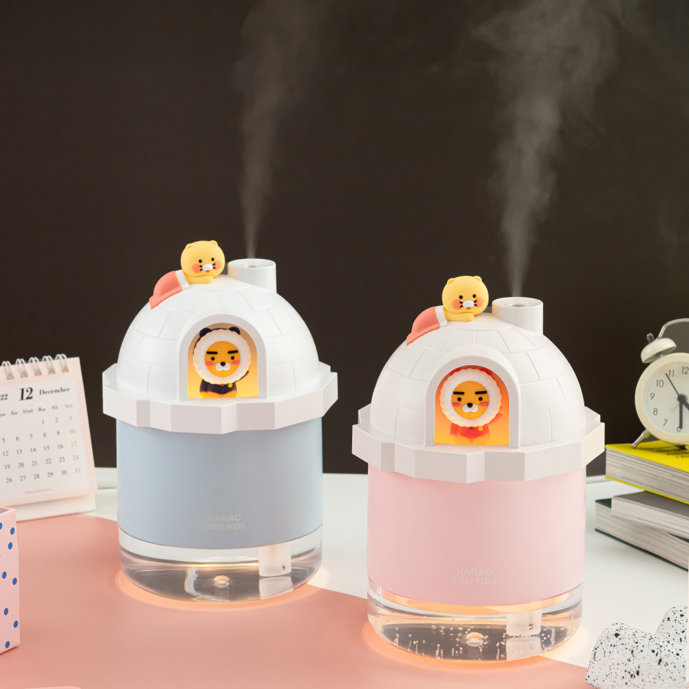 카카오프렌즈 라이언＆춘식이 USB 이글루 가습기 500ml (블루) : 주식회사 리튬포어스