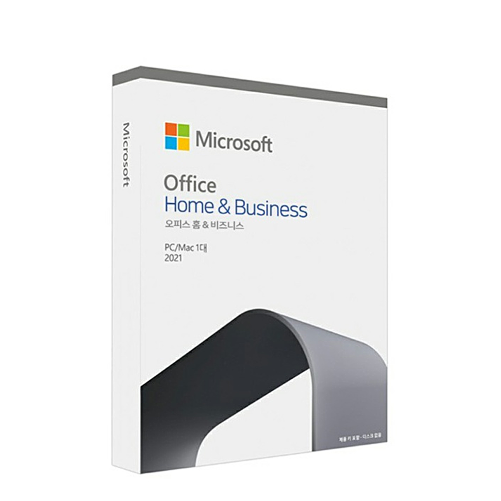 [한국정품파트너] MS 오피스 2021 Office Home & Business PKC 기업용 영구사용 제품키 : 가이드컴