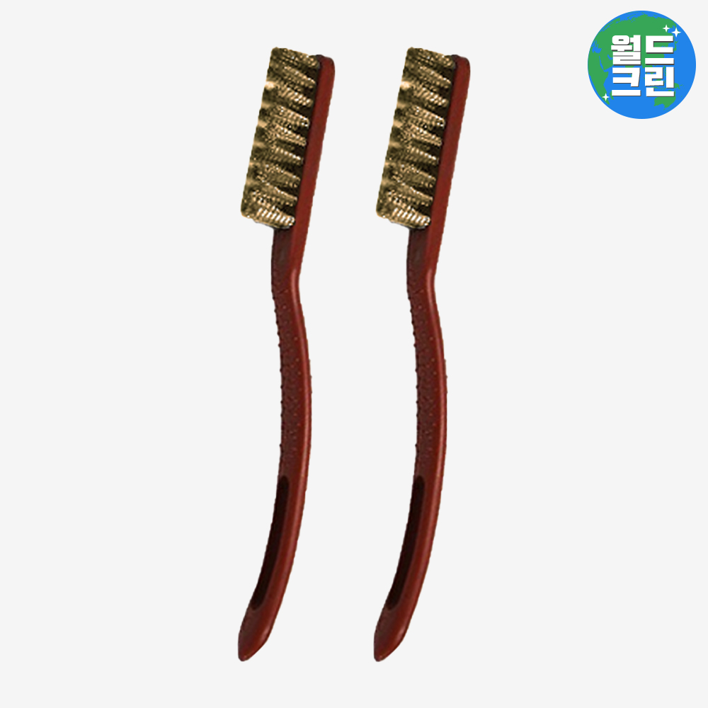 월드크린 칫솔 브러쉬 신주 2개 색상랜덤 녹 주방 기름 후드 찌든 때 제거 제거제 배관 오염 청소 : 월드크린 주식회사